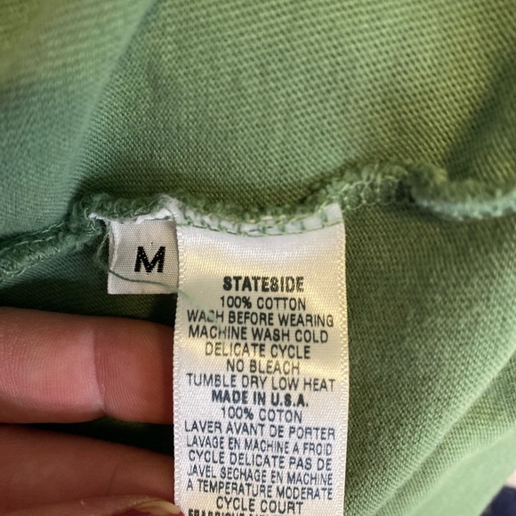 Stateside women’s Green crewneck Pullover Shirt - Picture 8 of 9